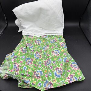 Ralph Lauren Floral Bedskirt Full/Double Hampton‎ Beach Club Green Cottage Ditsy